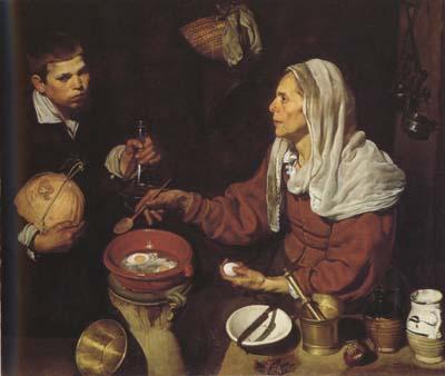 Diego Velazquez Vielle Femme Faisant frire des cenfs (df02) Sweden oil painting art